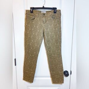 Free People Textured Jacquard Skinny Ankle Jeans 29